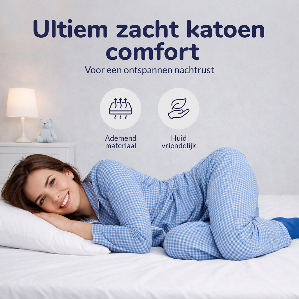 Decoware hoeslaken - Katoen  - Wit