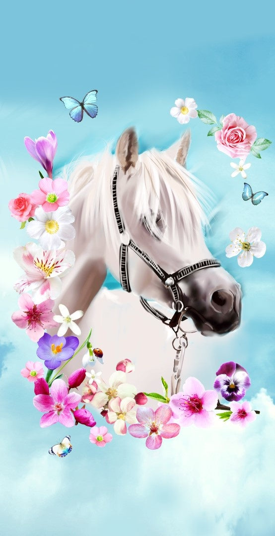 Strandlaken My Beauty - paard - handdoek 75x150 cm