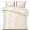 Glans satijn dekbedovertrek Lace - off white -  2-persoons