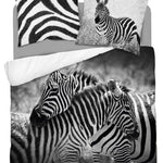 Katoen dekbedovertrek Zebra's - 220x200 + 2st. 70x80 cm