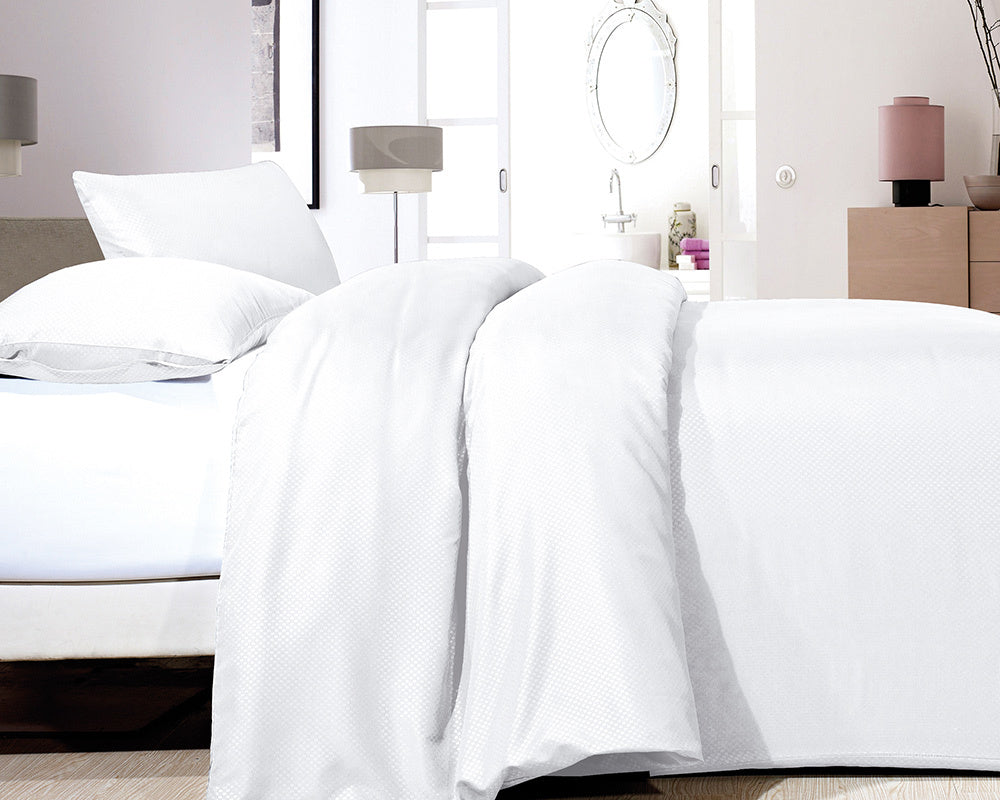 ZENsation dekbedovertrek Satin point - wit - Microvezel - 1-persoons (140x220 + 60x70cm)