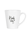 Koffiebeker met de tekst 'Kook van jou'
