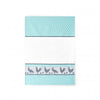 Theedoek Kippen turquoise