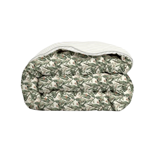 Easy dekbed en overtrek in 1 - Floral Green - 300gsm - exclusief sloop