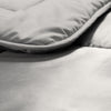 Easy dekbed en overtrek in 1 - Glans satijn - 250 gsm - Silver Grey